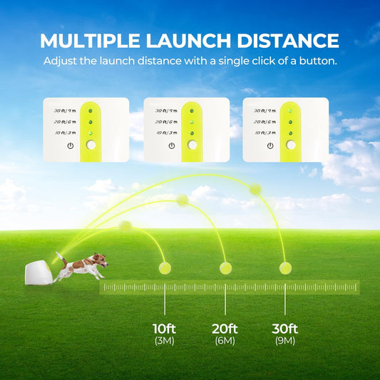 ALL FOR PAWS Original Dog Automatic Ball Launcher for Small and Medium Dogs, Interactive Dog Tennis Ball Throwing Machine, Enrichment Mental Stimulation Toys, Reduce Boredom & Stress