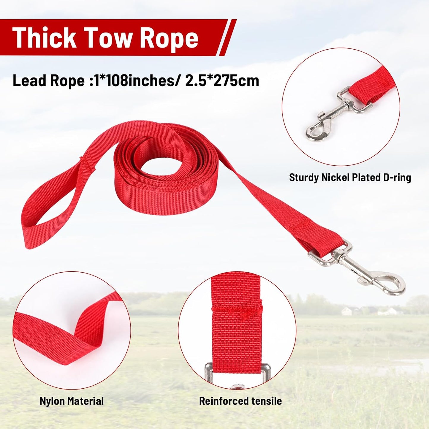 XUANNIAO Easily Adjustable Figure 8 Cow Halter, Double-Ply Premium Livestock Cattle Halters, Colorful Cow Utility Calf Halter with Leading Rope for Miniature Horse Donkey Goat Foal (Small, Pink)