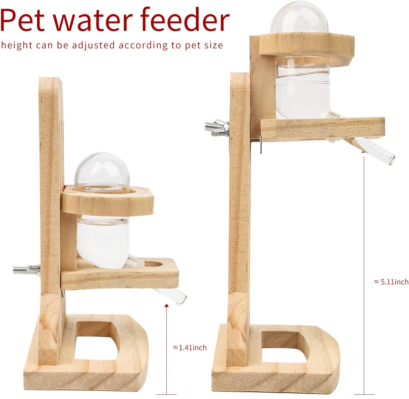 antiai 4 Pack Hamster Wheel Set,8.2Inch Medium Size Slience Quiet Spinner Hamster Running Wheels,Hamster Water Feeder Accessories Chew Toys for Guinea Pig,Gerbils,Mice and Other Small Pets Animal