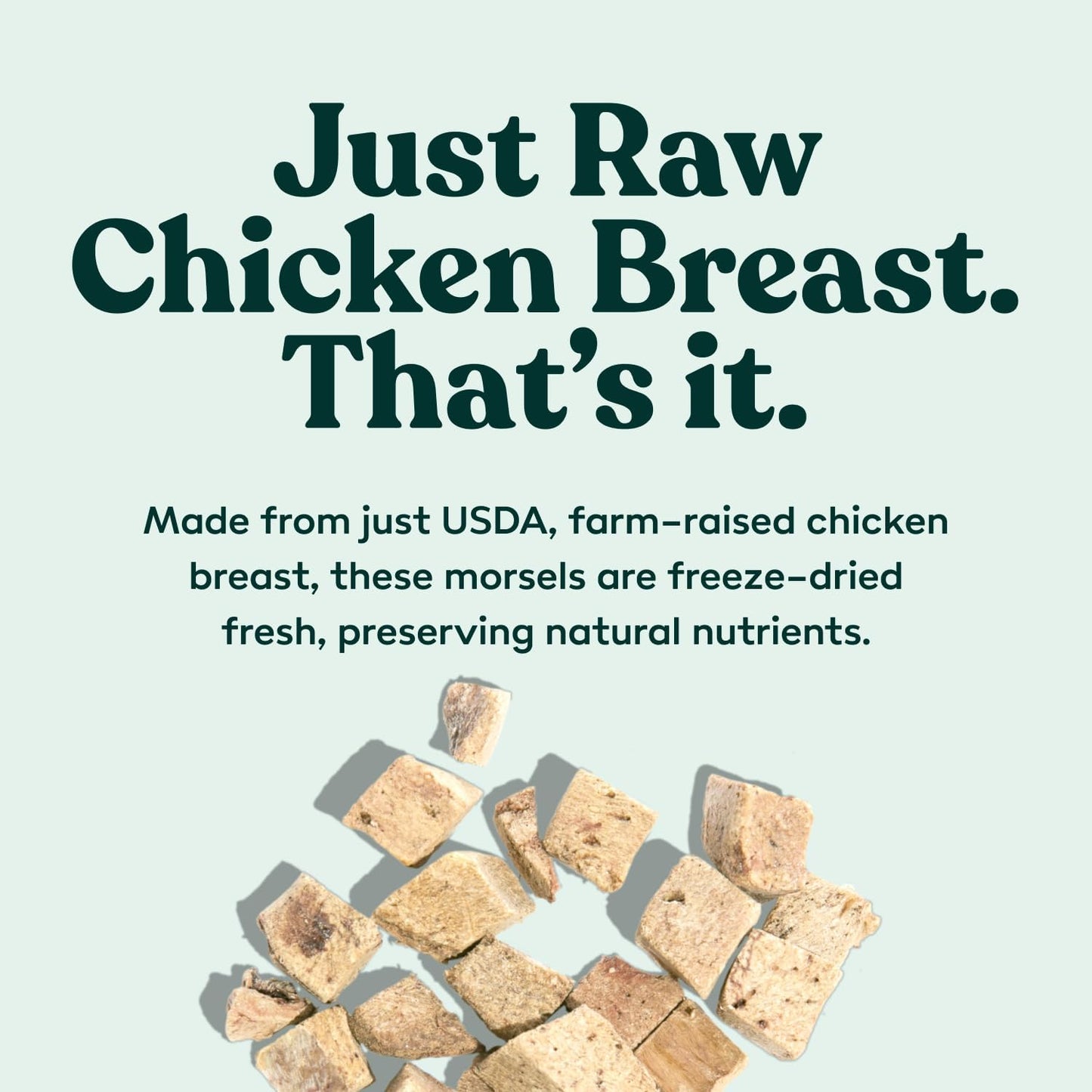 Little Hunter Freeze Dried Dog Treats - Chicken Breast - Raw Single Ingredient Chicken Breast Dog Treats for Snacks, Training, Dog Food Toppers - All Natural, Healthy Dog & Puppy Treats, 2 oz