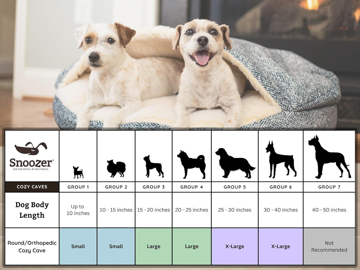 Snoozer Luxury Microsuede Cozy Cave Pet Bed, Small - Sapphire