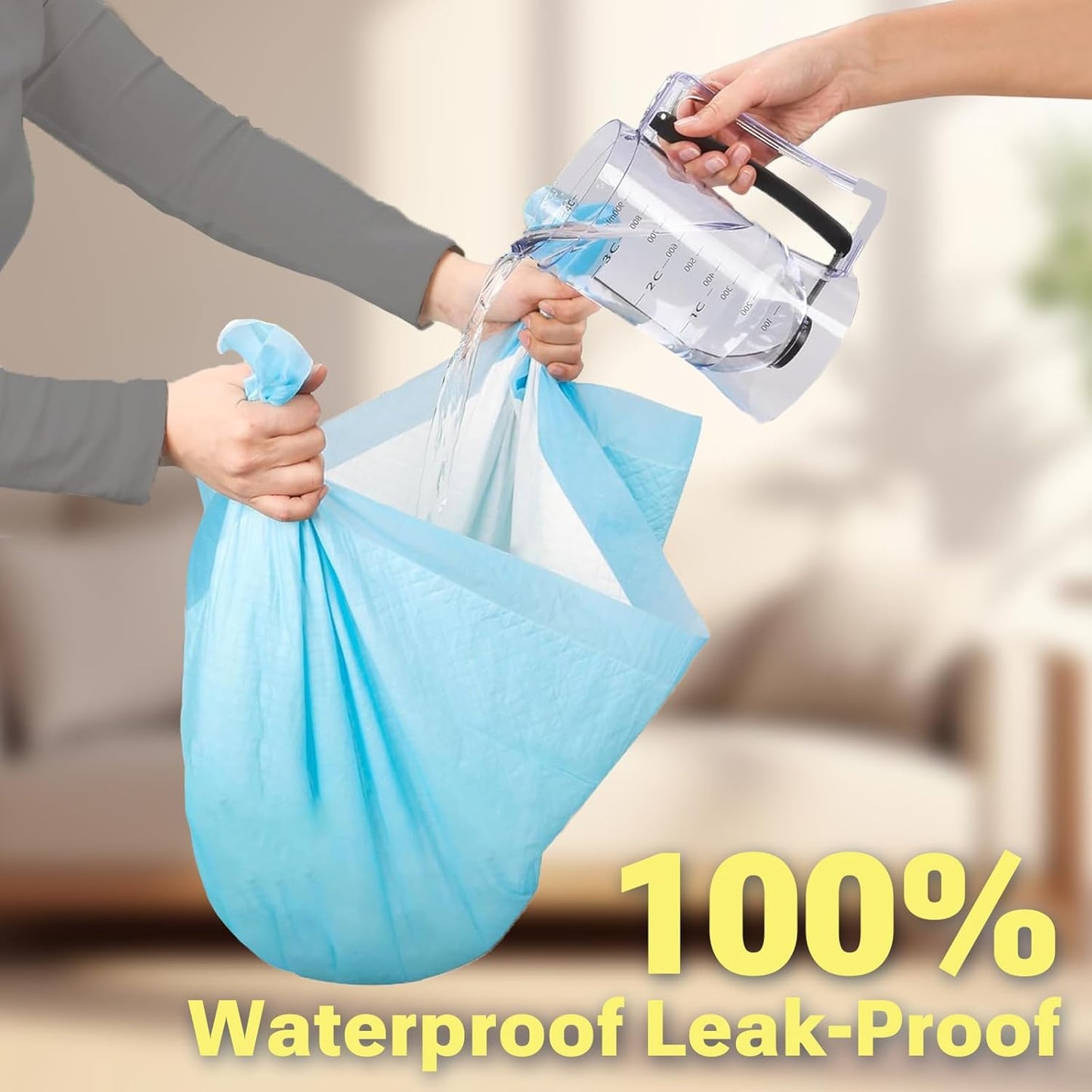 Extra Large Puppy Pads 28"x34",Super Absorbent Disposable Pee Pads for Dogs / Wee Wee Pads / Potty Training Pads, Incontinence Bed Underpads for Adults, 100 Count