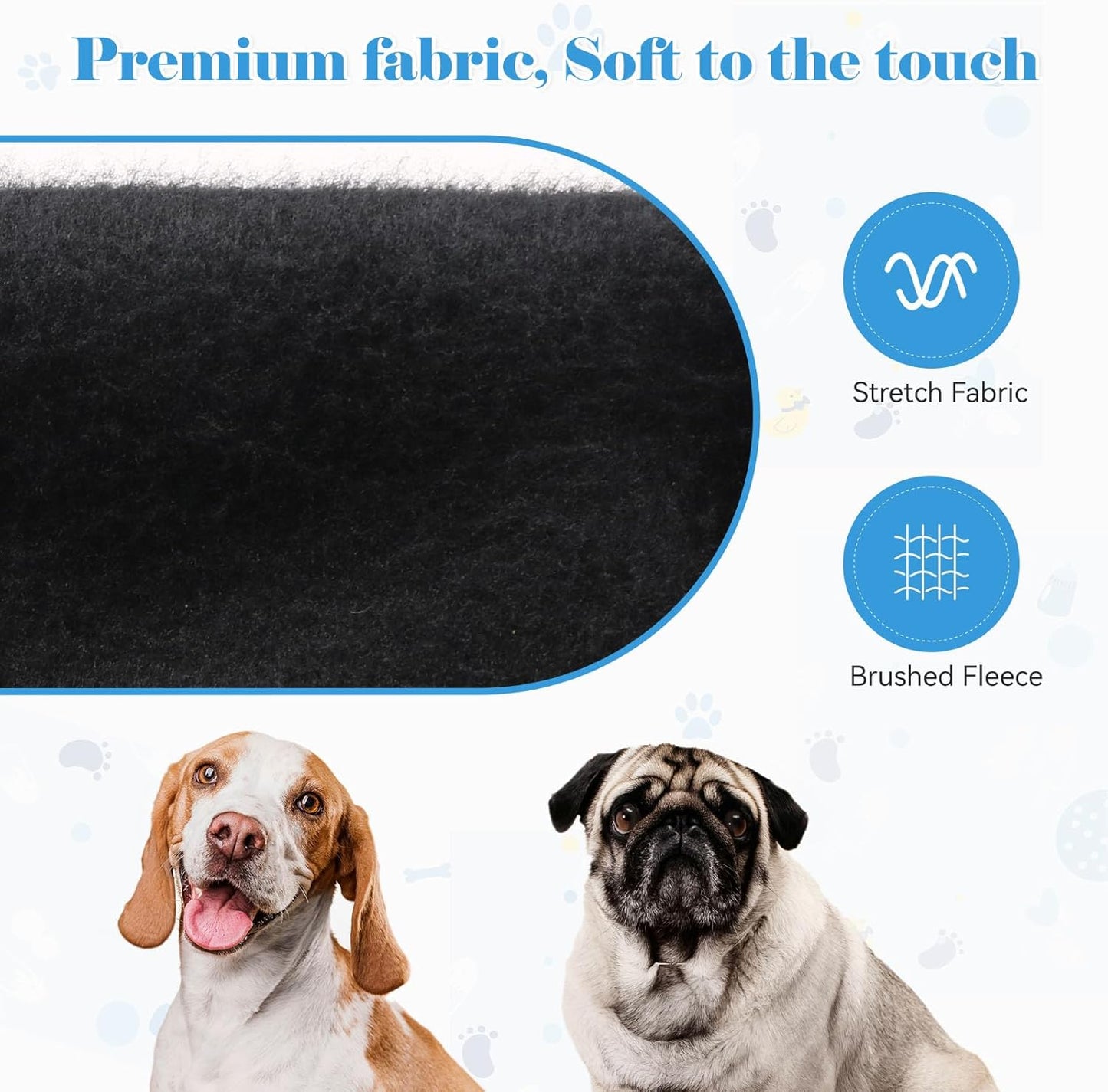 Dog Sweaters for Medium Dogs Dog Hoodie Pet Sweater Soft Solid Brushed Fleece Pet Clothes Hoodie Sweatshirt with Pocket(Black-M)