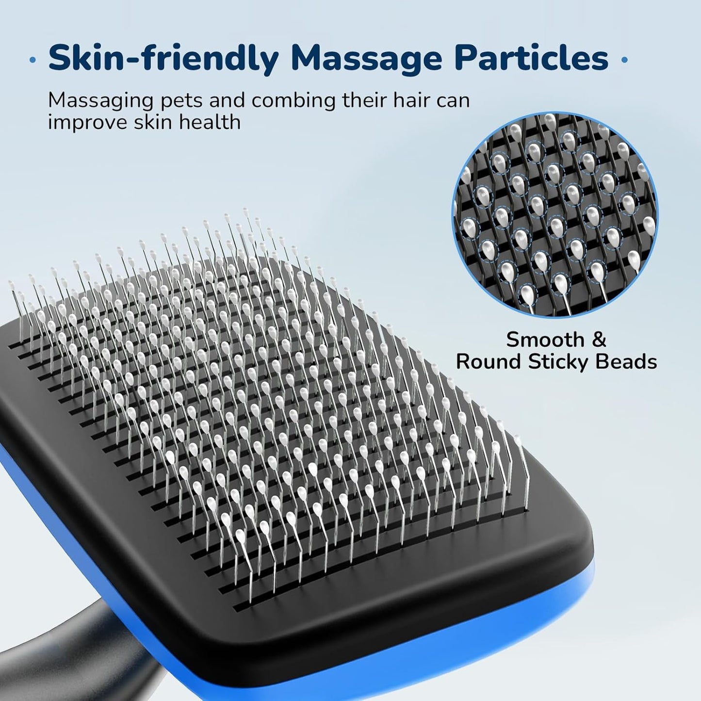 Pecute Self-Cleaning Slicker Brush for Dogs, Cats, Lightweight Dog Brush for Shedding Massaging Grooming, Cat Brush Gently Removes Loose Fur Undercoat for Dogs Cats Rabbits of All Hair Types