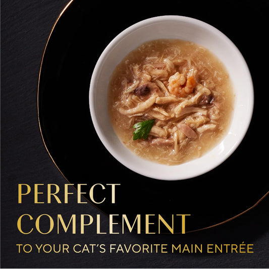 Sheba Selections Filets in Broth Adult Wet Cat Meal Complement Chicken & Shrimp Recipe, 1.3 oz. Cups, 12 Count