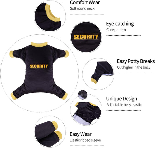 CuteBone Dog Halloween Pajamas Puppy Onesies Small Dogs Soft Pjs Coat Cat Apparel Comfy Pet Christmas Clothes Outfit Doggie Bodysuit P264XS