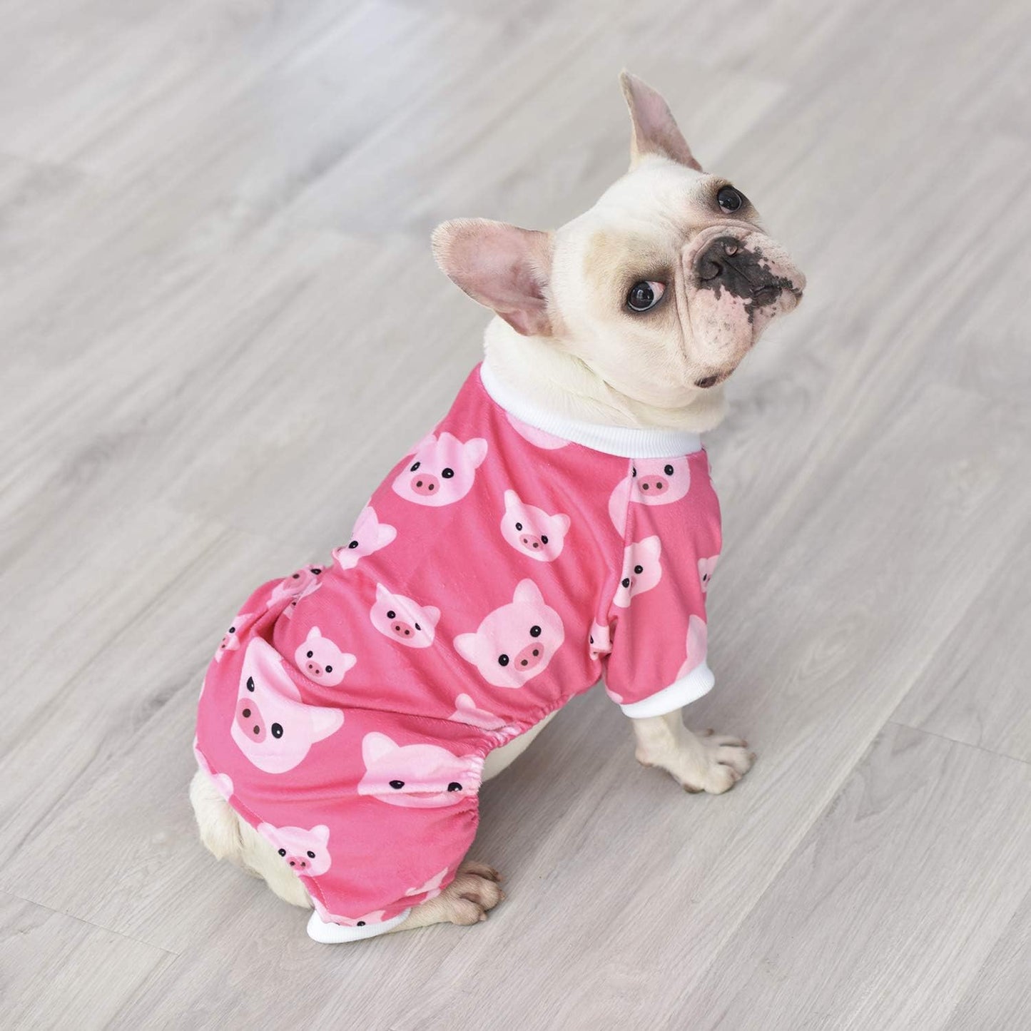 CuteBone Dog Halloween Pajamas Puppy Onesies Small Dogs Soft Pjs Coat Cat Apparel Comfy Pet Christmas Clothes Outfit Doggie Bodysuit P46L