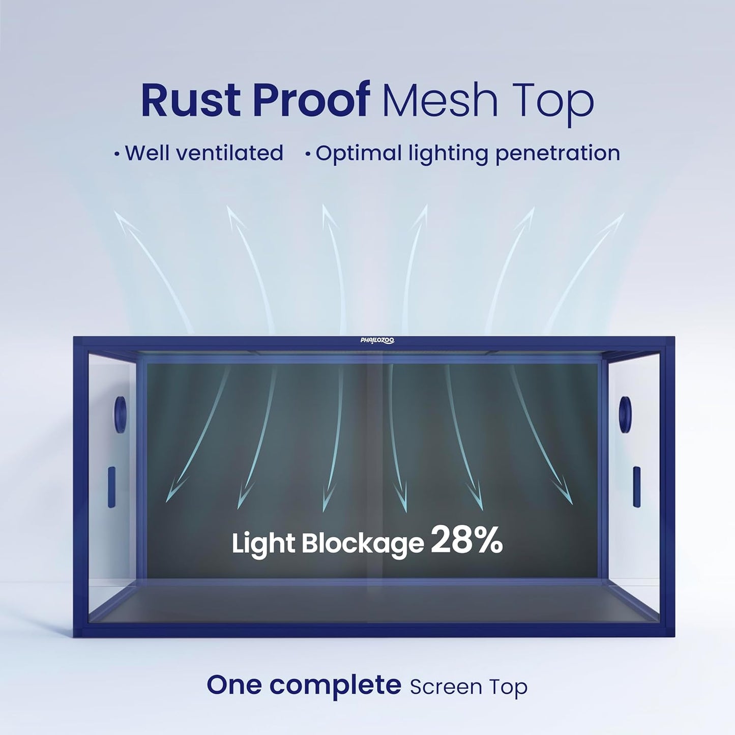 120 Gallon Bearded Dragon Tank,48" x 24" x 24" Reptile Tank with Sliding Door Top Screen Ventilation, Front Opening Reptile Enclosure for Easy Maintenance