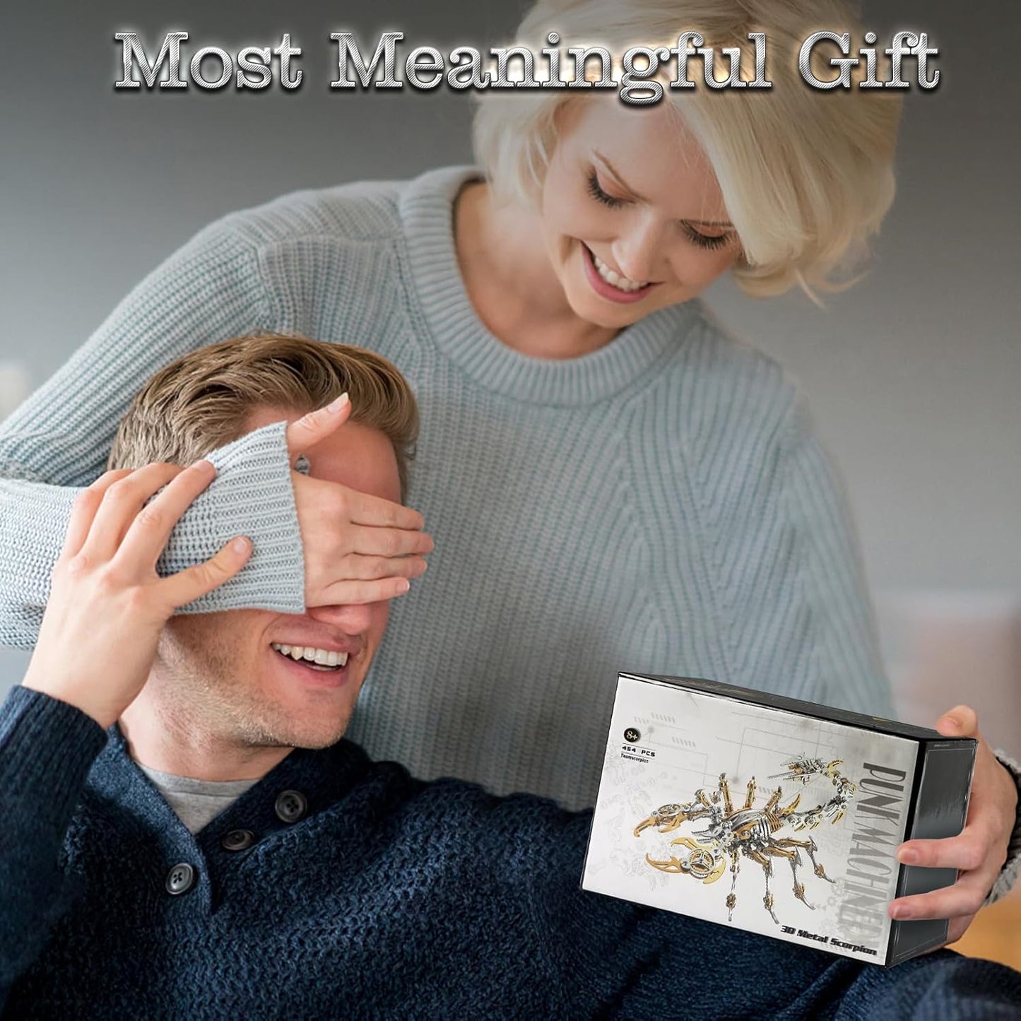 Scorpion 3D Metal Puzzles Kits for Adults Teens – 454 Pcs – Mechanical Assembly Models – 4 Hours to Build – Ideal for Gifts and Decorations (Green)