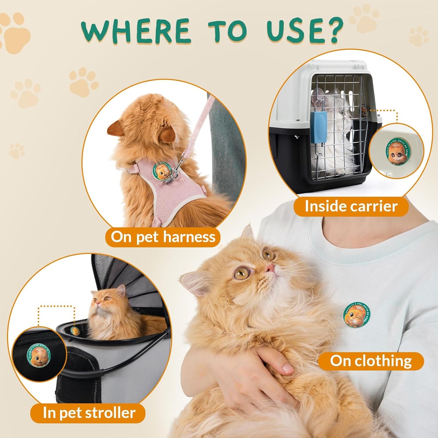 Cat Calming Diffuser – for Travel, Car & Home Use, Pheromone Diffuser for Cats & Kittens to Reduce Anxiety and Stress, No Electricity Needed, Long-Lasting Calming Support (1 Pack)