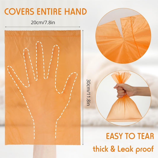 Sherr 20 Boxed Rolls 4000 Counts Dog Poop Bags Bulk Leak Proof Dog Waste Bags Universal Pet Doggy Waste Poop Box for Puppy Pets Outdoor Walking and Travel, 20 Rolls of 200(Orange)