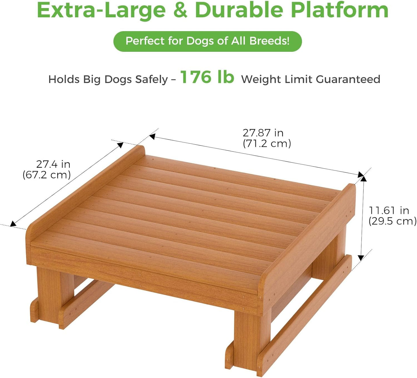 Wooden Dog Training Platform and Agility System, Durable Pet Training System for Place, Agility, & Steadiness Training for Indoor or Outdoor Use