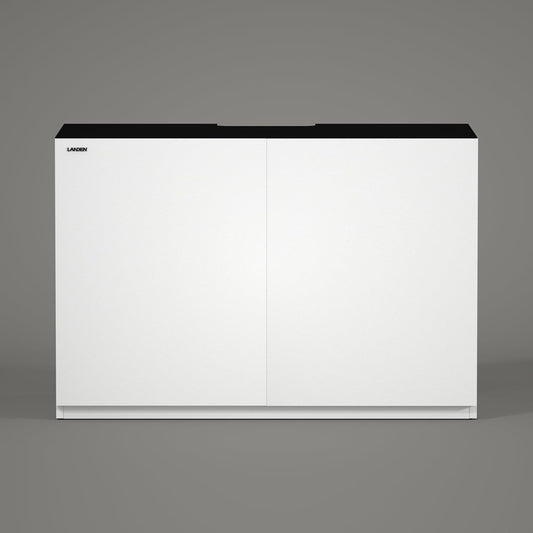 LANDEN Aquarium Stand and Cabinet, for up to 105Gal Tank, Fish Tank, Nano Foam Leveling Mat Included, Contemporary and Simple Design W47.2xD23.6xH31.49 in Wooden Matte White Painted (Stand Only)