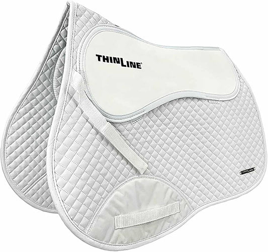 Thinline Cotton Quilted Jumper Durable Breathable Horse Riding Washable Shock-Absorbing no-Slip Thin Equine Saddle Pad - Equestrian Equipment and Accessories
