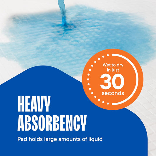 Puppy Pads Pet Pee Pads 22" x 22" [300-Count] Pet Training Disposable Pads, Compact Breed Pad, Leak-Proof, Bulk Case Pack - for Dachshunds, Shih Tzus, Pomeranians, Heavy Duty Surface Protector