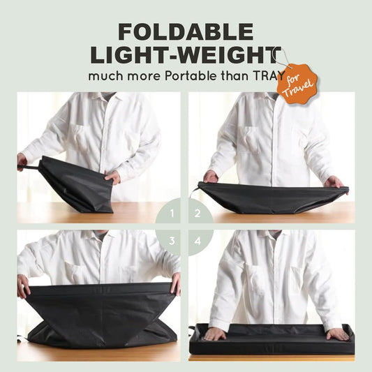 Dog Grass Pad with Foldable Dog Litter Box,Large Liner Base for Balcony，Ultra-Absorbent Artificial Grass Pads for Dogs Pee Pad Holder, Potty Training, 2 PCS Reusable Pee Pad