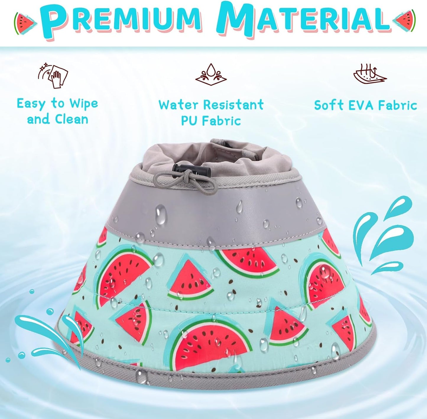 Cat Cone Collar Soft to Stop Licking, Adjustable, Foldable Lightweight Kitten Cones After Surgery Recovery for Cats & Kittens, Cat Cone Alternative (Blue, M)