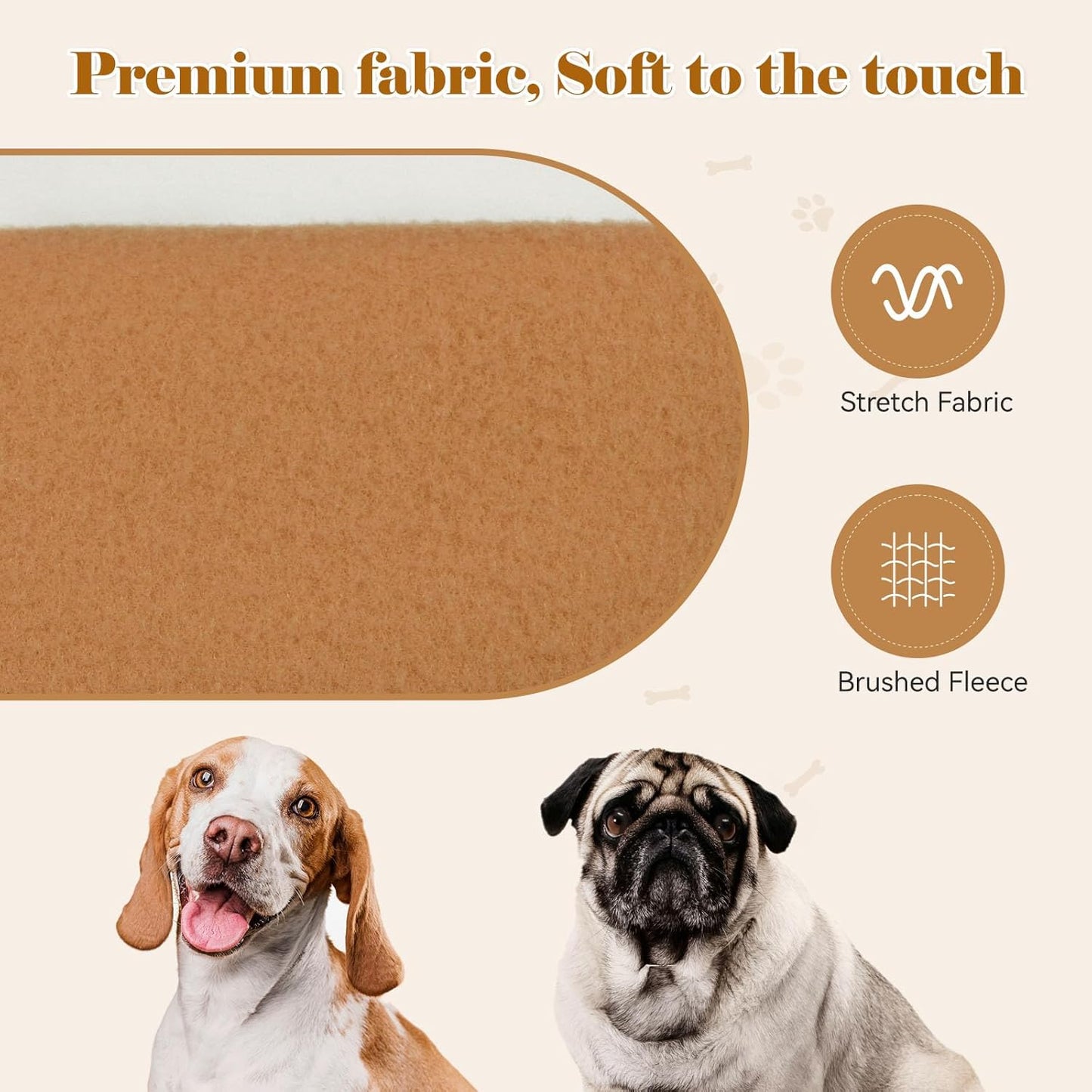 Dog Sweaters for Large Dogs Dog Hoodie Solid Soft Brushed Fleece Clothes Sweatshirt with Pocket(Coffee-L)