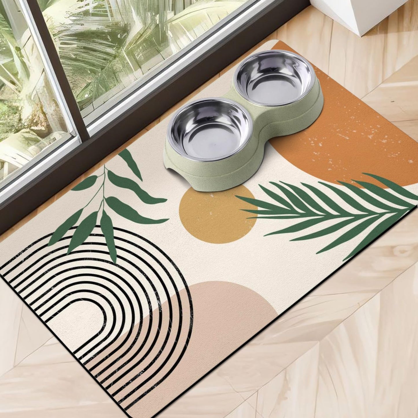 Dog Food Mats for Floors, Absorbent Dog Bowl Mat for Food and Water Dispenser Mat, Quick Dry Cat Food Mat Pet Supplies