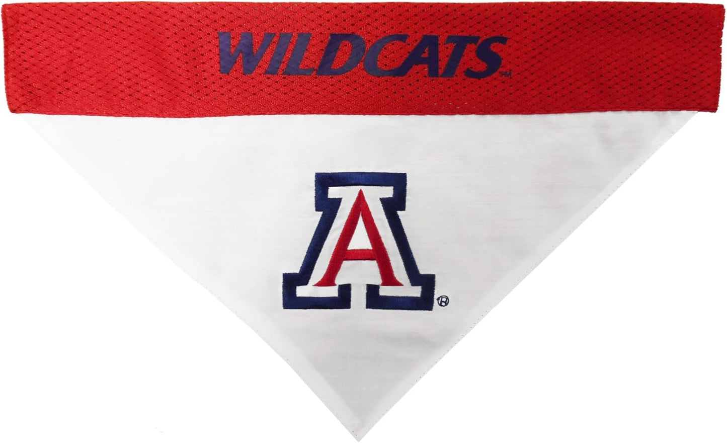 Pets First Collegiate Pet Accessories, Reversible Bandana, Arizona Wildcats, Large/X-Large