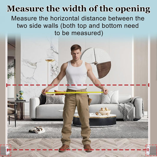 WAOWAO Triple Lock 49.21-66.54" Baby Gate Extra Wide Pressure Mounted Walk Through Swing Auto Close Safety Black Metal Dog Pet Puppy for Stairs,Doorways,Kitchen