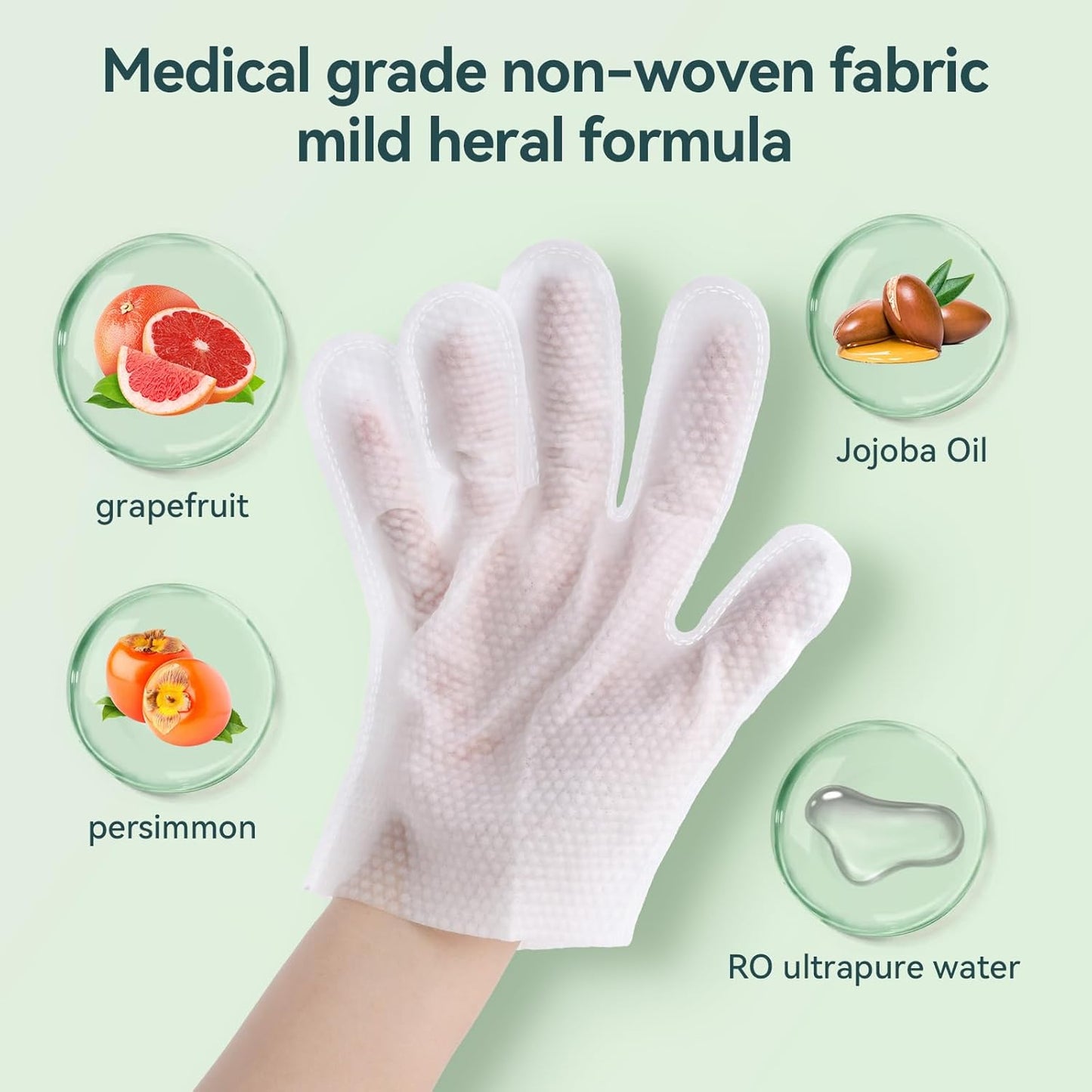 WLP Pet Glove Wipes for Dogs & Cats, Cleaning Deodorizing Hypoallergenic Hydrating Grooming Wipes, Individually Wrapped, Enriched with Aloe & Jojoba Oil for Daily Care, Traveling (12 PCS)