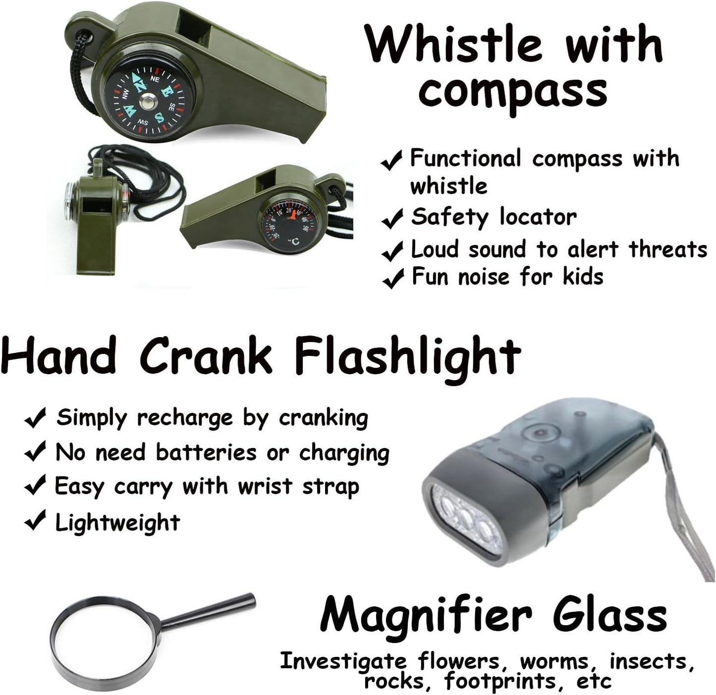 Outdoor Adventure Set for Kids - Camouflage Camping Exploration Toys with Walkie-Talkies - Backyard Explorer Gear for Boys and Girls