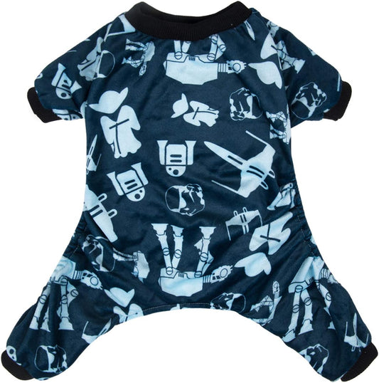 CuteBone Small Dogs Outfit Soft Puppy Onesies Pjs Dog Pajamas Pet Coat Cat Apparel Comfy Doggie Jumpsuit Bodysuit for All Seasons P47L