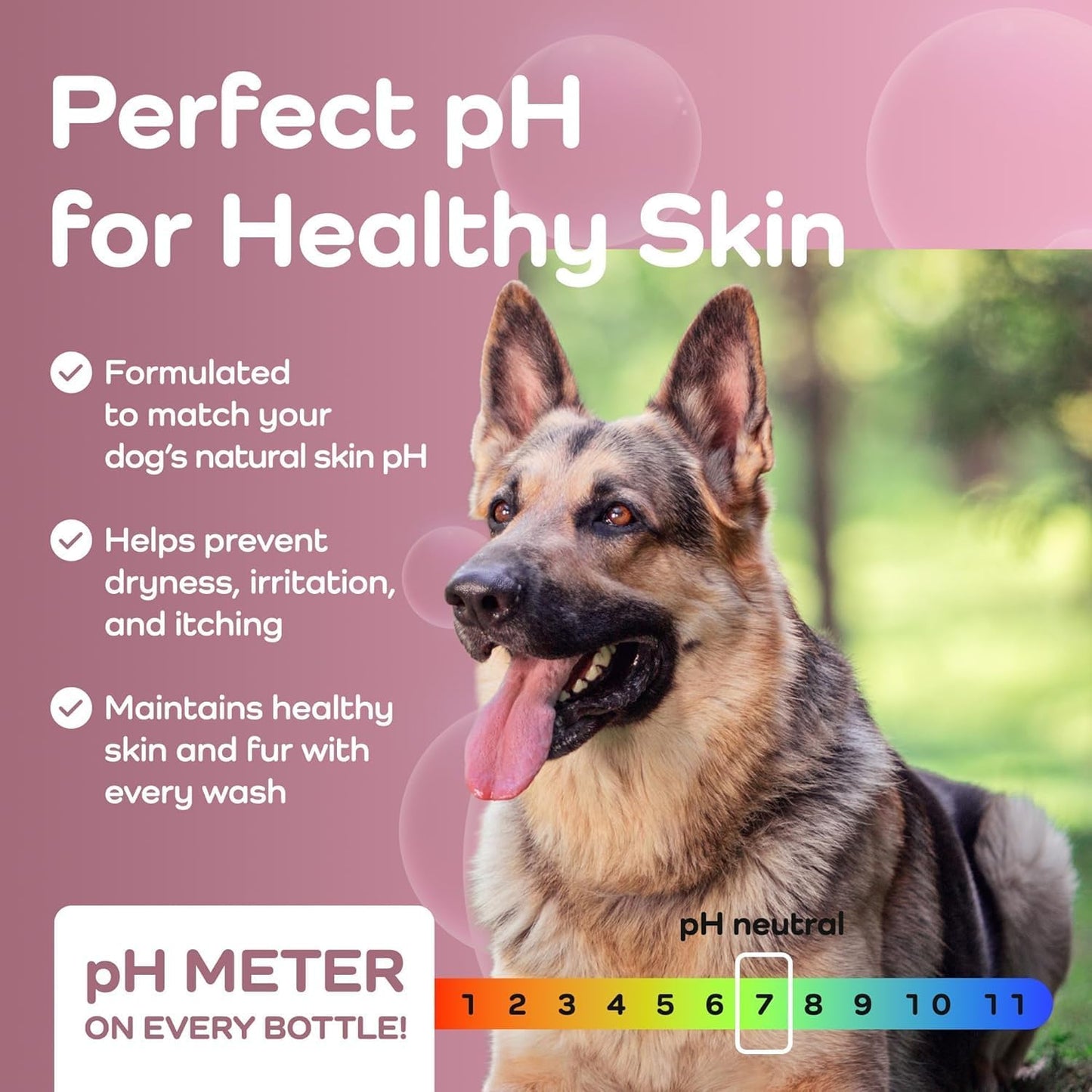 Deshedding Active Clean Dog Shampoo - Deodorizing Dogs Shampoo with Aloe, Argan Oil, Chamomile - Great for German Shepherds & Double Coats - Gentle, Hypoallergenic Dog Shampoo - 475mL