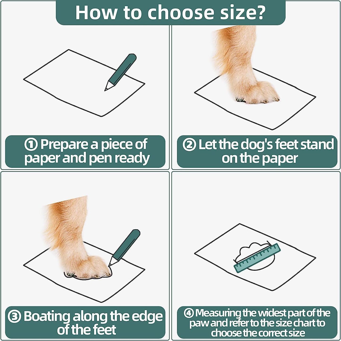 Hcpet Dog Boots for Large Dogs, Dog Shoes for Hot Pavement Winter Snow, Paw Protector Dog Booties Designed for Comfort and Breathability, Outdoor Booties for Small Medium Dogs for Hiking Brown Size 1