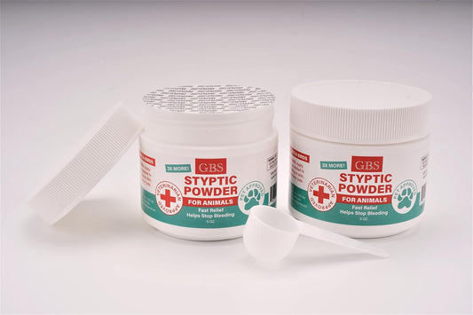 5 oz Styptic Powder for Dogs, Cats & Birds Stops Bleeding– Quick Blood Clotting for Nail Clipping, Minor Cuts, Tail Docking & Wing Clipping – Pet First Aid Hemostatic Powder with Sealed Top & Scoop