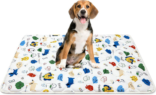 Washable Dog Crate Mat, Ultra Soft Dog Bed Mat for Sleeping with Anti-Slip Bottom for Large Medium Small Dogs Breeds (36" X 23")