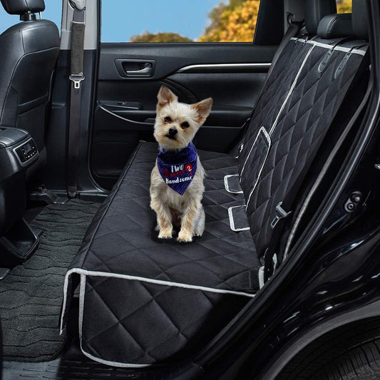 Dog Car Seat Cover Waterproof Dog Seat Cover for Cars Back Seat Heavy-Duty Nonslip Pet Car Seat Cover Protector Armrest Compatible for Trucks Cars & SUVs