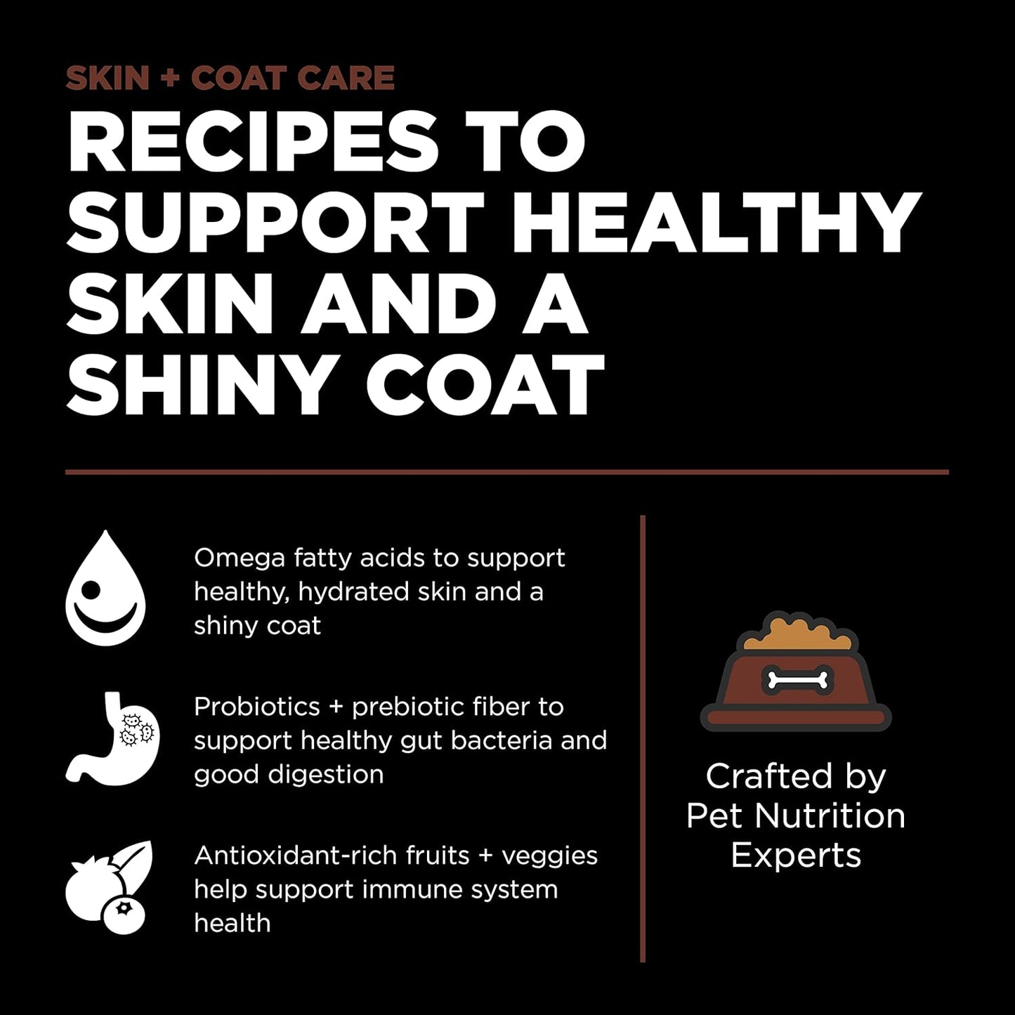 Go! Solutions Skin + Coat Care, Dry Dog Food, Large Breed Puppy Salmon Recipe with Grains, 12 lb Bag