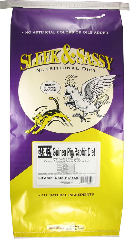 SLEEK & SASSY Garden Guinea Pig & Rabbit Food (40 lbs.)
