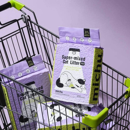 Mixed Tofu Cat Litter, Heavy Duty Flushable Kitty Litter, 5.5Lb/88Oz Original 8 Pack