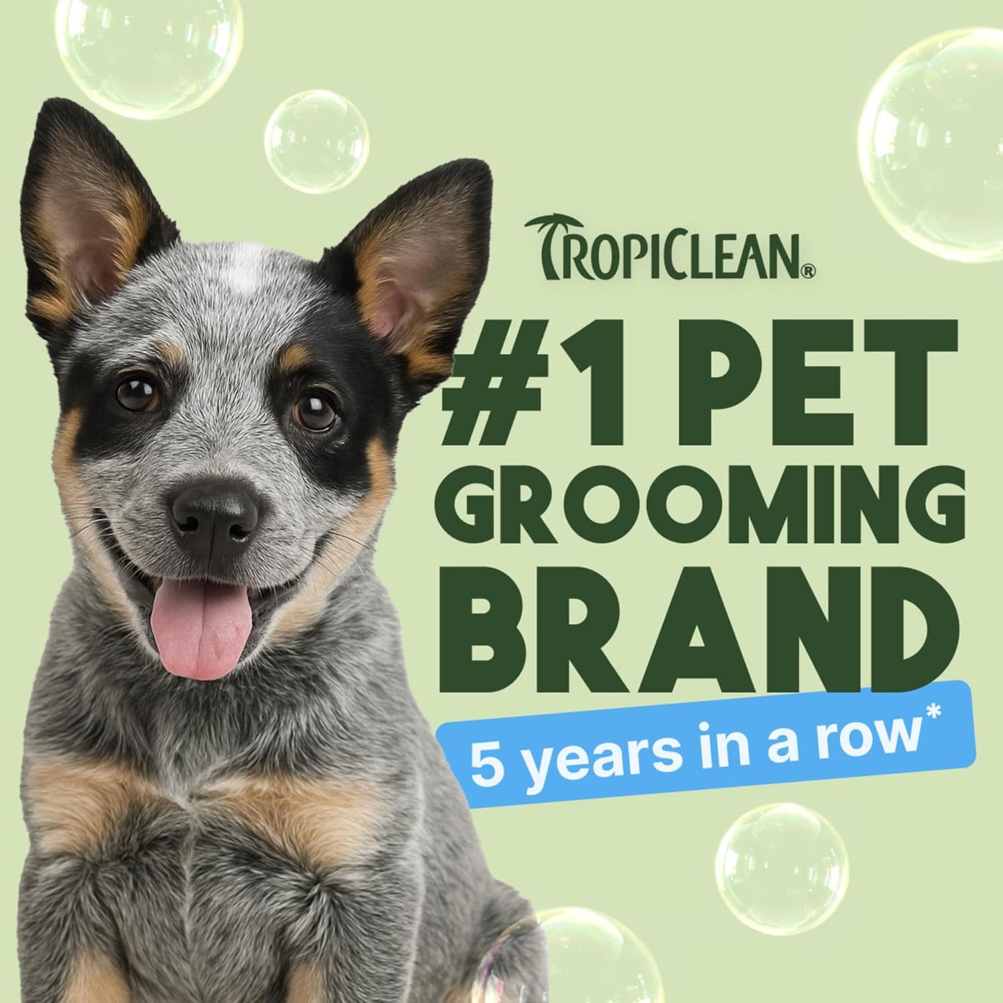 TropiClean Gentle Puppy Shampoo, Dog Shampoo for Allergies & Sensitive Skin, Made in USA, Gentle Coconut Scent, Safe for Cats & Kittens, 20oz