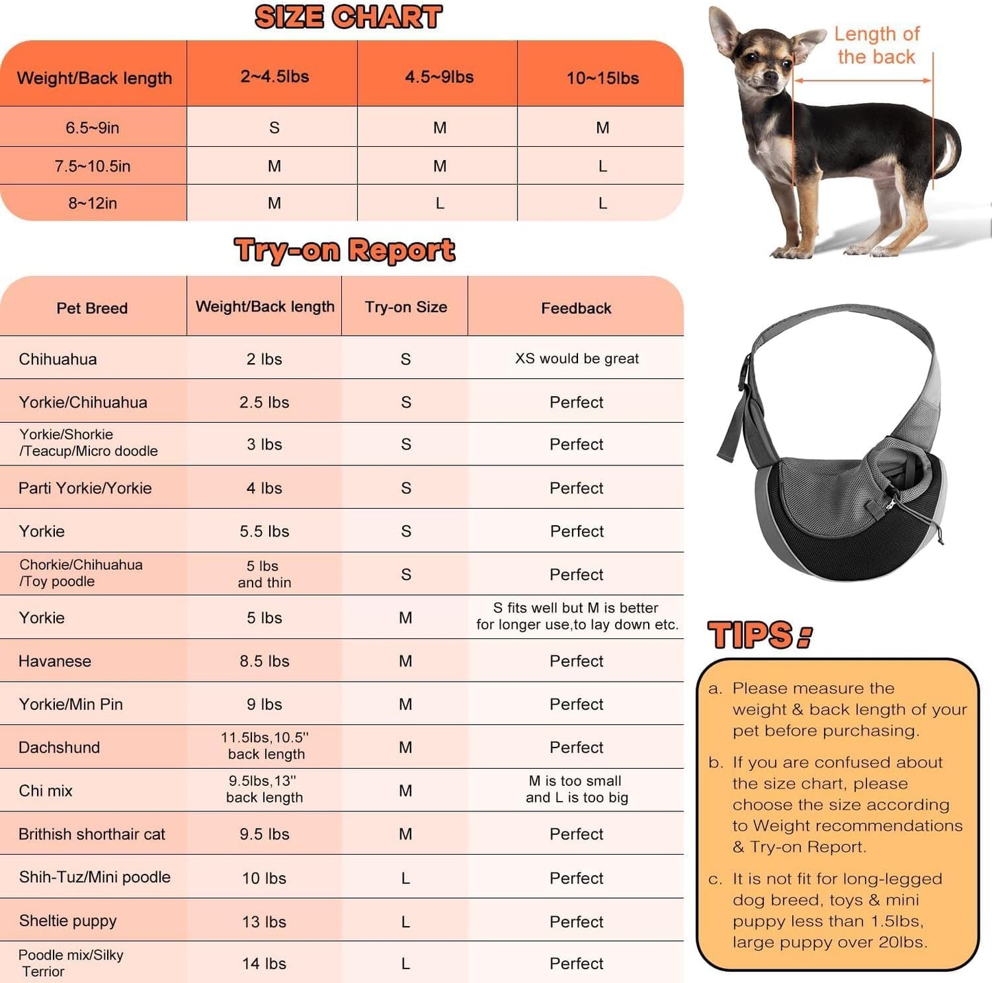 YUDODO Pet Sling Carrier for Small Dogs & Cats – Hands-Free Puppy Carrier with Safety Hook, Large Zipper Pocket, Soft Breathable Mesh, Adjustable Strap & Reflective Strip (Black 1.0 S)