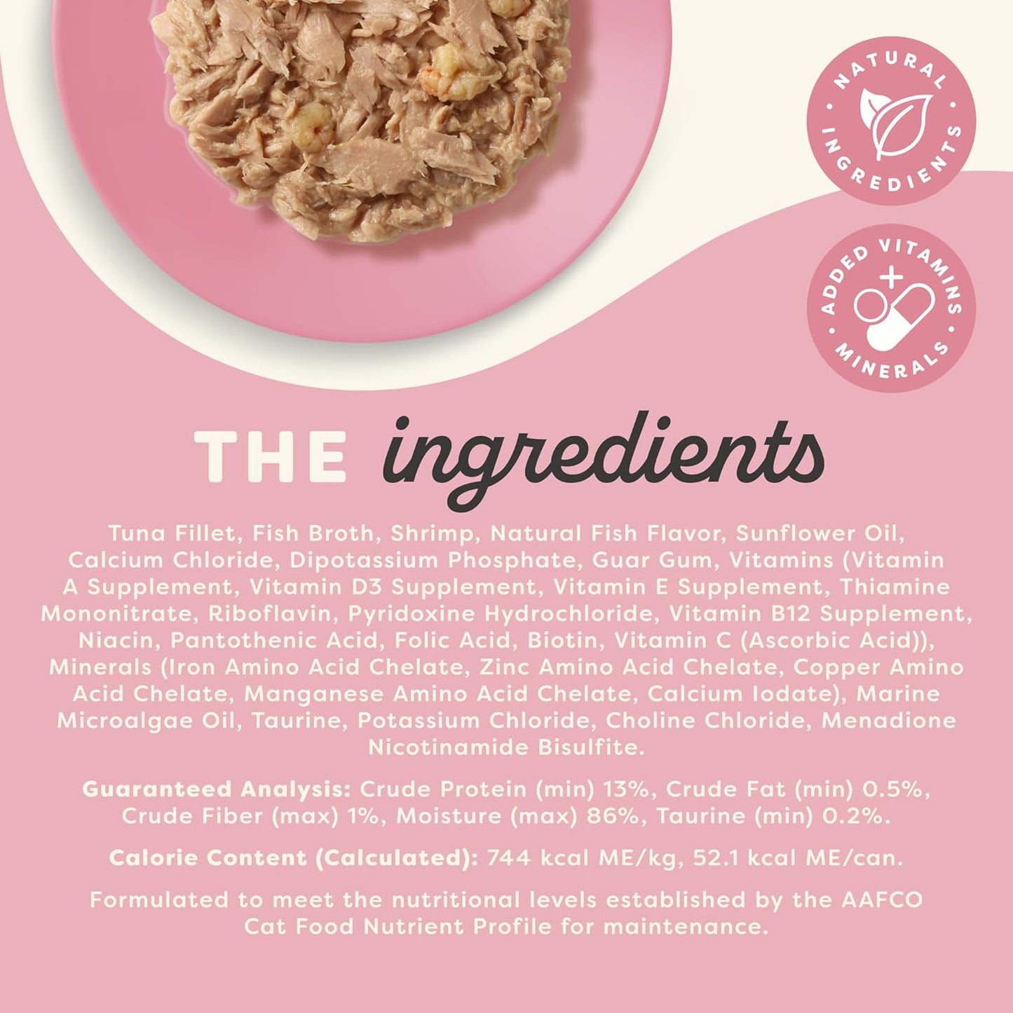 Applaws Vitality Wet Cat Food in Broth, Natural Canned Cat Food, Wet Food for Cats with Added Vitamins and Minerals, Grain and Carrageenan Free, Tuna Fillet & Shrimp in Broth (24 Count, 2.47 oz Cans)