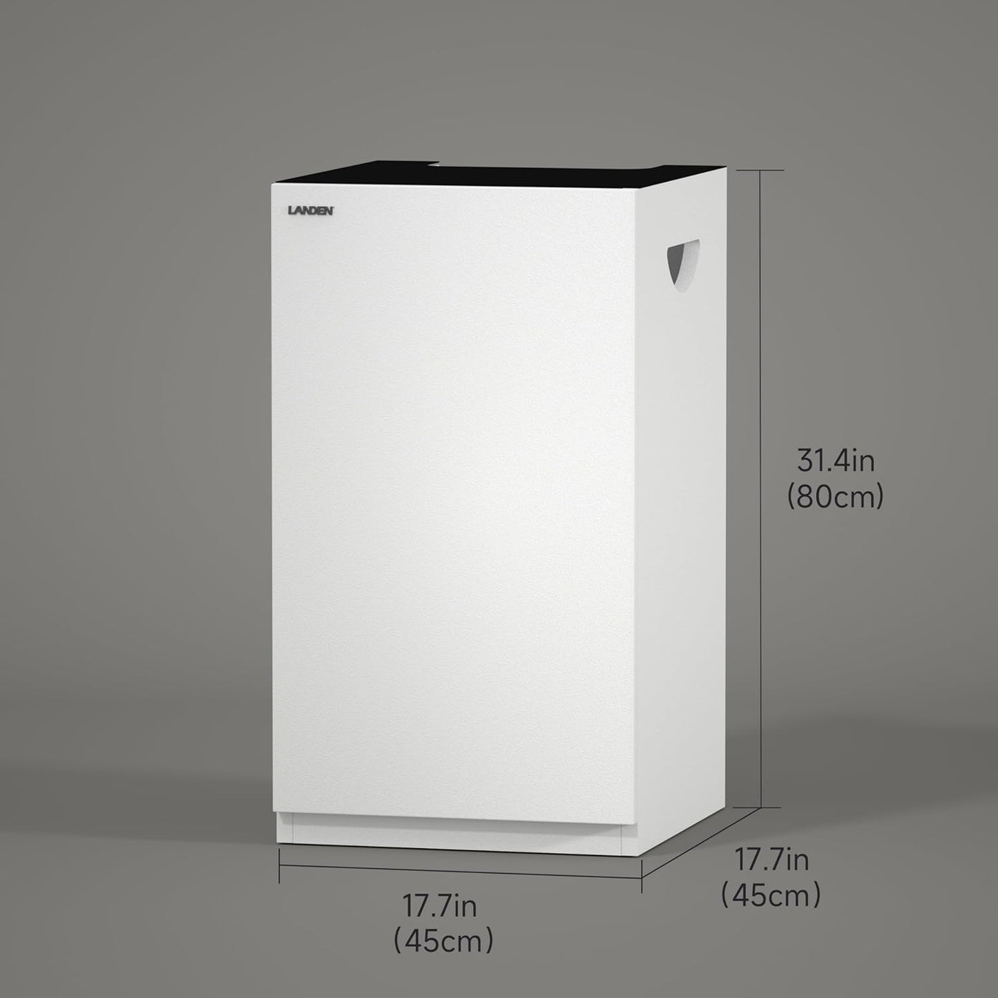 LANDEN Aquarium Wooden Stand and Cabinet for up to 20 Gal Tank, W17.7xD17.7xH31.5 in, Fish Reptile Sea Salt WaterTank Stand, Nano Foam Leveling Mat Included, Matte White Painted(Stand Only)