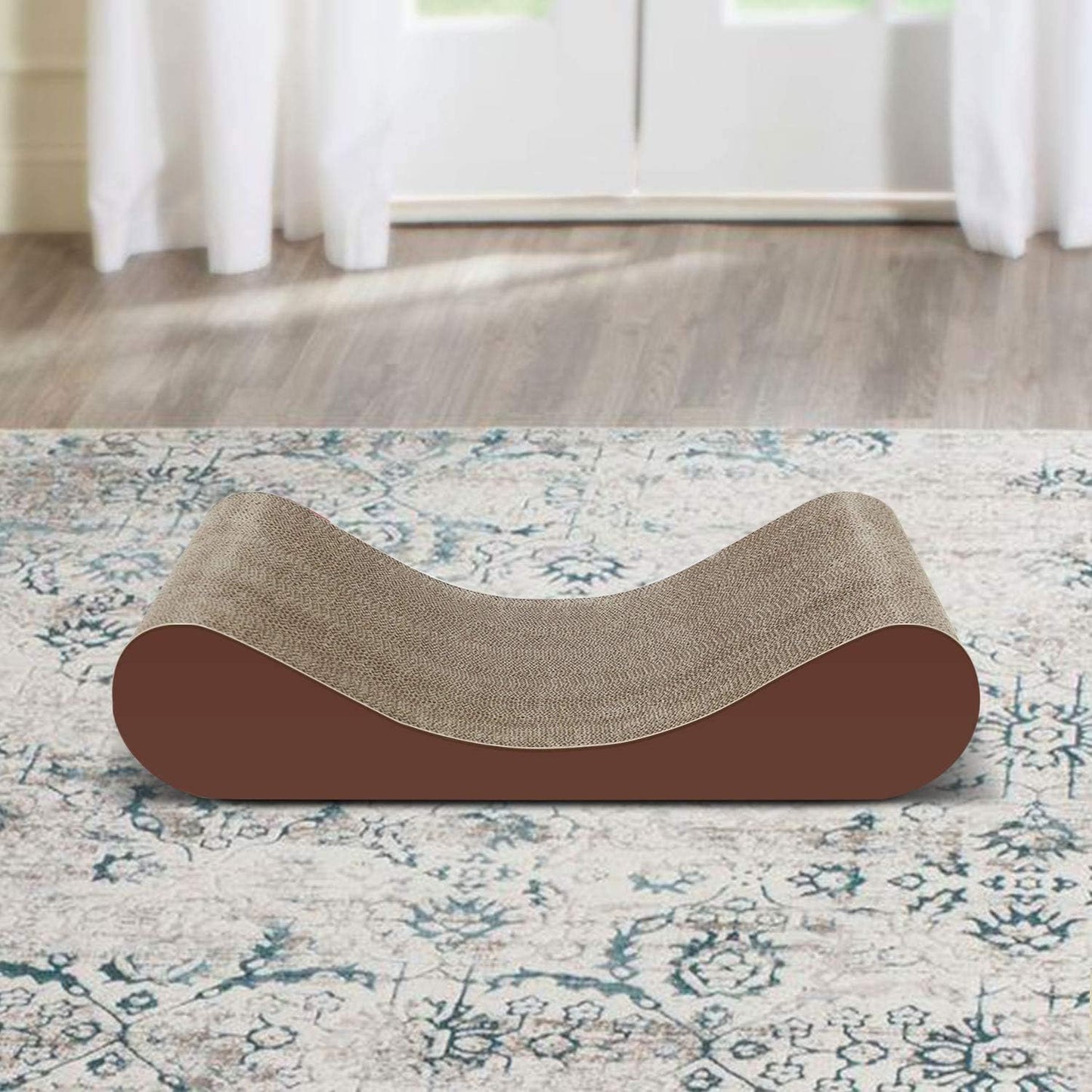 Bone Cat Scratcher Cardboard Lounge Bed, Cat Scratching Post, Durable Board Pads Prevents Furniture Damage