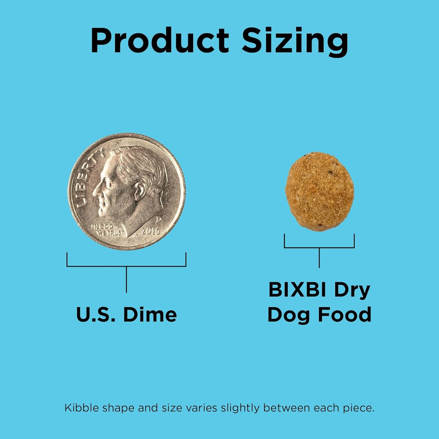 BIXBI Liberty Grain Free Dry Dog Food, Beef, 4 lbs - Fresh Meat, No Meat Meal, No Fillers - Gently Steamed & Cooked - No Soy, Corn, Rice or Wheat for Easy Digestion - USA Made