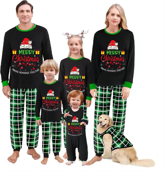 Matching Family Christmas Pajamas Set - Xmas Sleepwear PJs