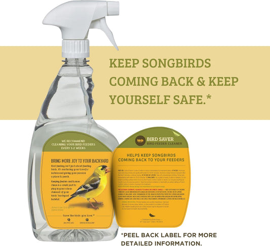 Birds Choice Bird Feeder, Bird House, and Bird Bath Cleaner, 32 oz. – Safe for Birds, Keep Your Birdhouse and Feeders Clean for Greater Bird Activity