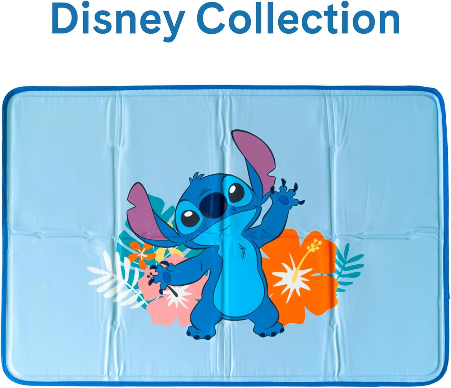 The Green Pet Shop Cool Pet Pad - Medium, Disney’s Stitch - Self-Cooling, Pressure Activated Mat for Dogs & Cats from 21-45 lbs - Non-Toxic Gel, No Water Needed