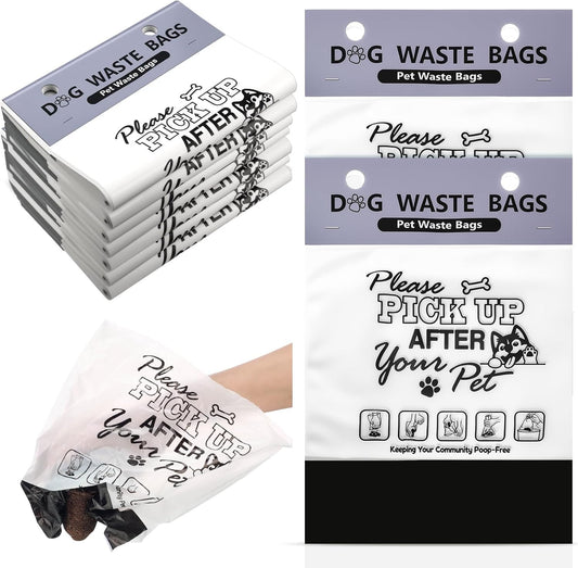 Ireer 500 Pcs Thick Header Dog Waste Bags Bulk Dog Poop Station Refills Pet Waste Bags Thicker Leakproof Disposal No More Warm Yuck Feeling for Home Outdoor Parks Communities Hoas