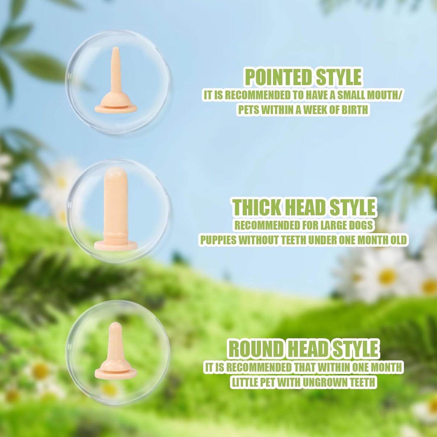 Suxgumoe Pet Feeding Bottle Set, Feeding Silicone Nipple with Bottle and Syringes, Reusable Pet Nursing Kits Feeding Tools for Rabbits, Small Animals (1 Bottle+3 Nipples+2 Syringes + 1 Measuring Cup)