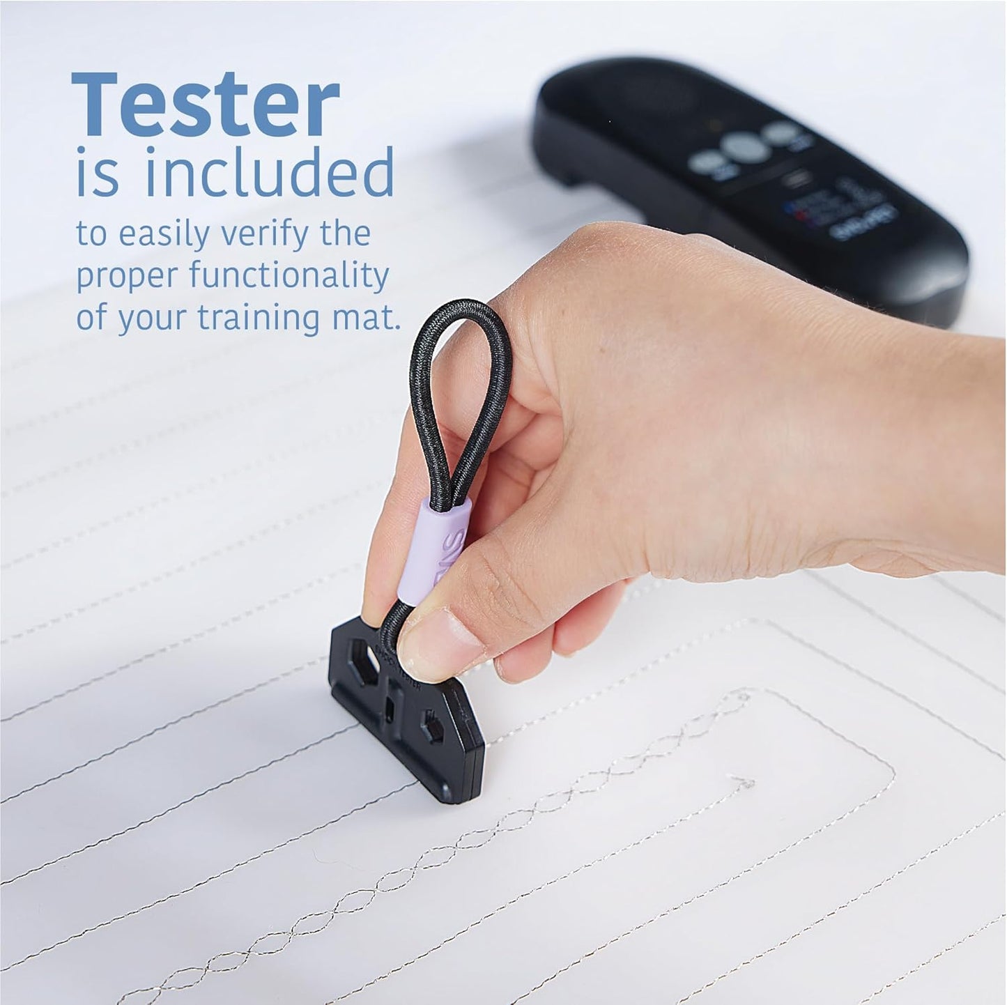 SVD.PET 2-Pack Pet Training Mat with Tester, Pet Shock Pad, Dogs & Cats Electronic Repellent mat for Indoor, 3 Training Modes, 5 Levels, Pet Safe Mode (Black controler 60" X 12")