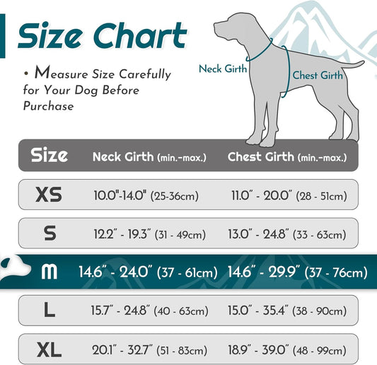 Eagloo Dog Harness Medium Sized Dog, No Pull Service Vest with Reflective Strips and Control Handle, Adjustable and Comfortable for Easy Walking, No Choke Pet Harness with 2 Metal Rings, Dark Green, M