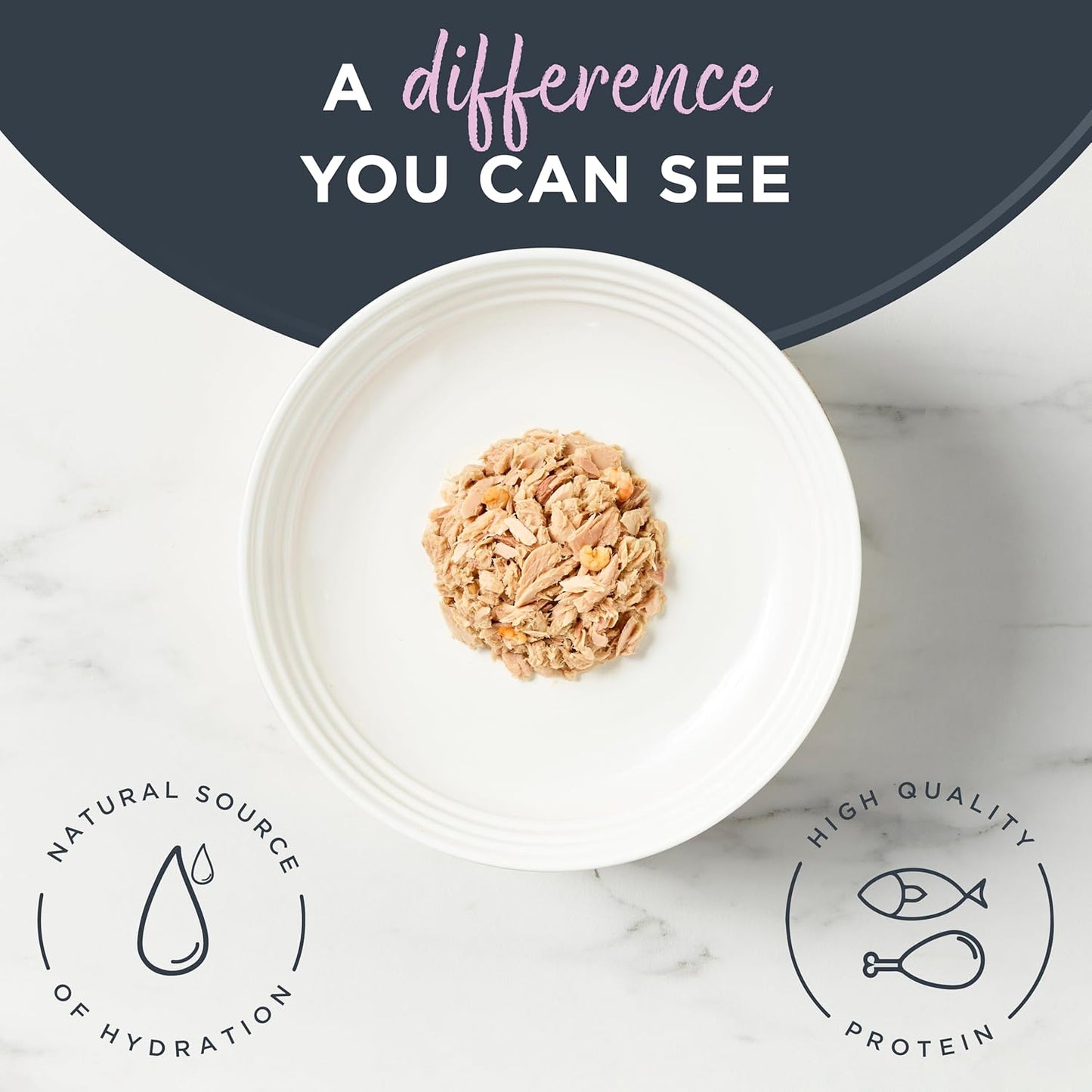 Reveal Natural Wet Cat Food, 24 Count, Grain Free, Limited Ingredient Canned Food for Cats, Tuna Fillet with Shrimp in Broth, 2.47 oz Cans